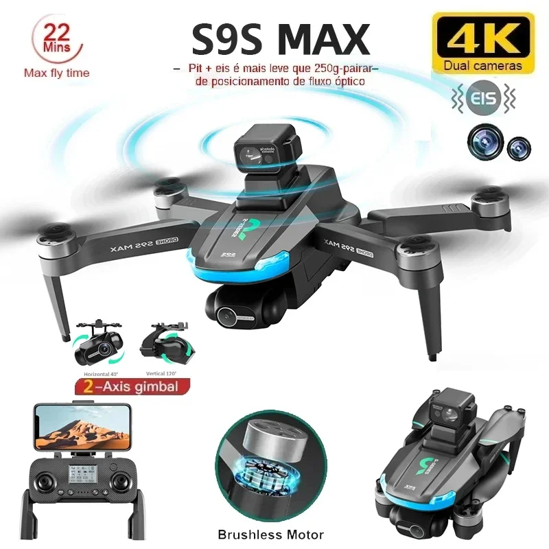 Fpv Brushless Rc Drone 4K - НОВЫЙ S9S MAX MINI Drone 4K