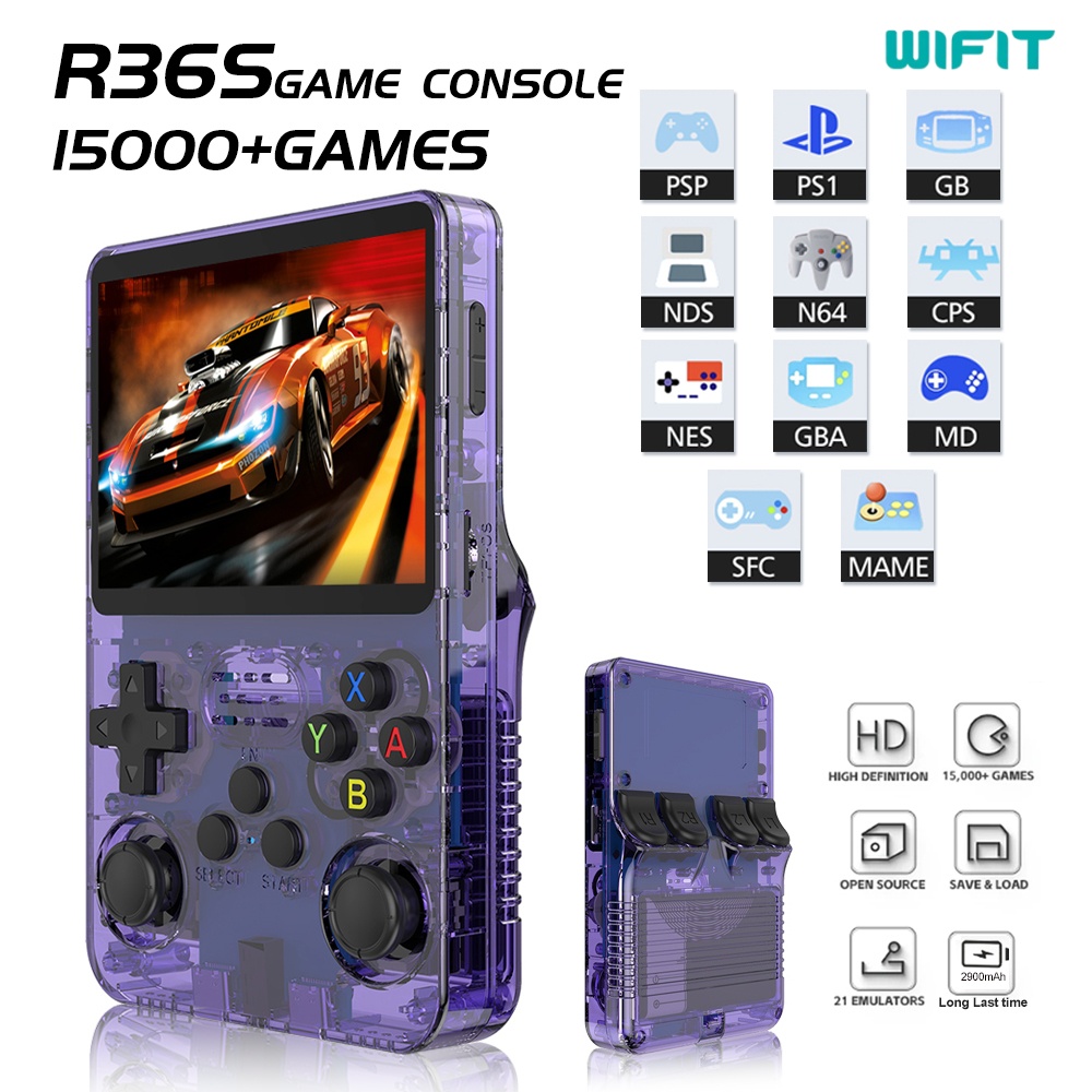 Retro Handheld Game Console R36S - Портативная игровая консоль R36s, ретро-аркадные игры,
