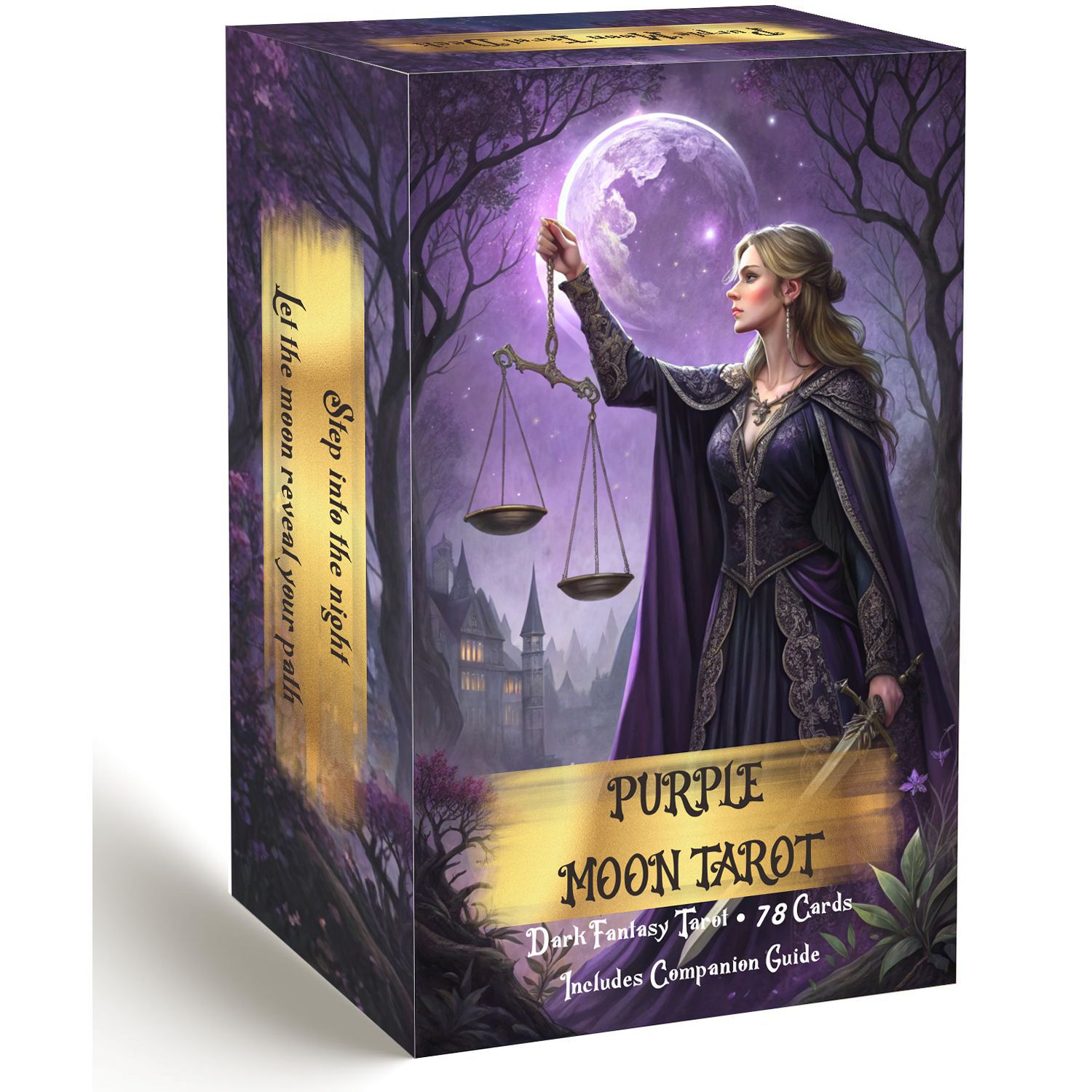 Tarot Cards Deck With Guidebook - Колода карт Таро Purple Moon с
