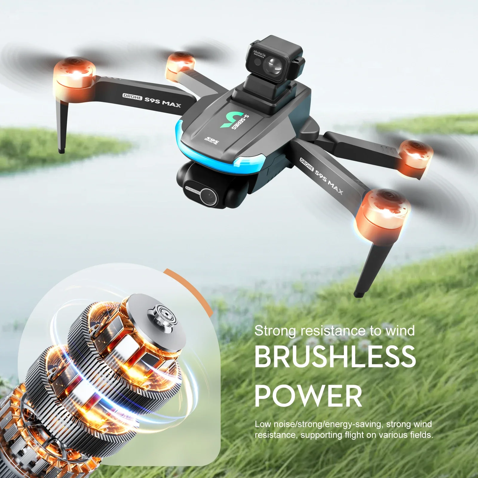 НОВЫЙ S9S MAX MINI Drone 4K 2- – обзор и цена Fpv Brushless Rc Drone 4K