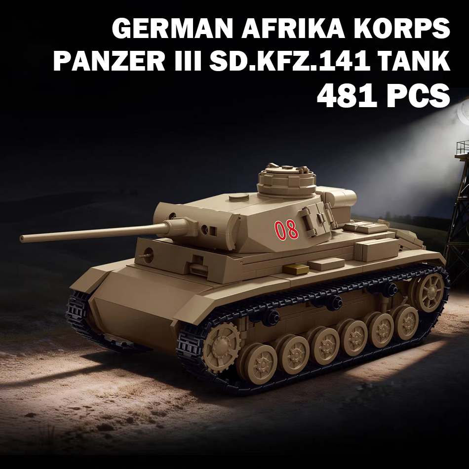 Конструктор танка Panzer III S – обзор и цена Lego Compatible Military Tank
