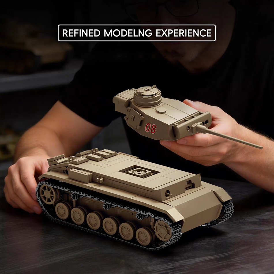 Конструктор танка Panzer III S – обзор и цена Lego Compatible Military Tank