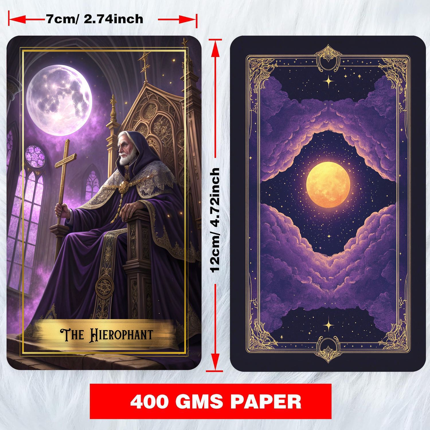 Колода карт Таро Purple Moon с – обзор и цена Tarot Cards Deck With Guidebook
