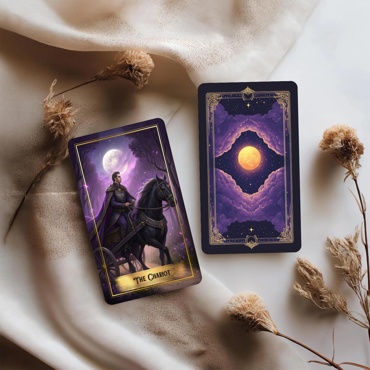 Колода карт Таро Purple Moon с – обзор и цена Tarot Cards Deck With Guidebook